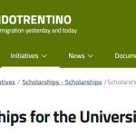 University of Trento Announces Multiple Master Degree Scholarships 2025 To Study in Italy