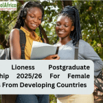 Hatfield Lioness Postgraduate Scholarship 2025/26 For Female Students From Developing Countries