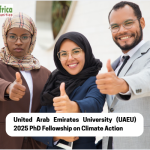 United Arab Emirates University (UAEU) 2025 PhD Fellowship on Climate Action