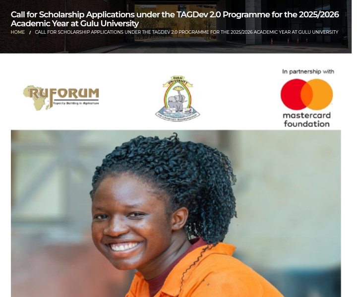 Call for Scholarship Applications: Gulu University & MasterCard Scholarships 2025 For Students From East African Countries