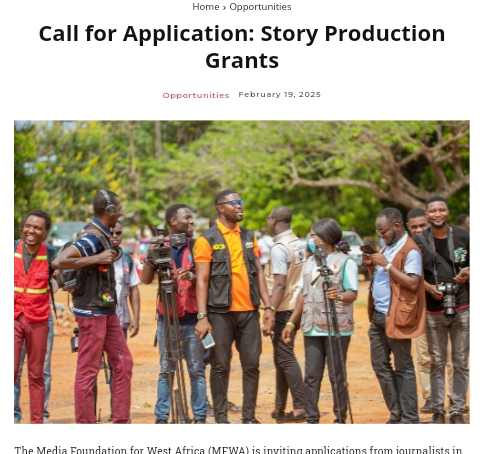 Media Foundation for West Africa (MFWA) Offers 2025 Grants for Journalists in Benin, Ghana, Togo, and Nigeria – Here’s How to Apply!