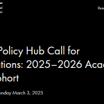 Application Call for the 2025–2026 Academic Year Cohort at the Digital Policy Hub Ontario, Canada