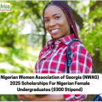 Nigerian Women Association of Georgia (NWAG) 2025 Scholarships For Nigerian Female Undergraduates ($300 Stipend)