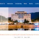 Study in China: Fully Funded 2025 Scholarships at Central South University For International Students