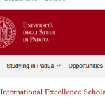 University of Padua International Excellence Scholarship 2025